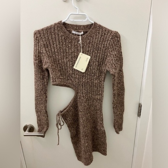 Peppermayo cutout knit sweater dress NWT - Picture 3 of 5
